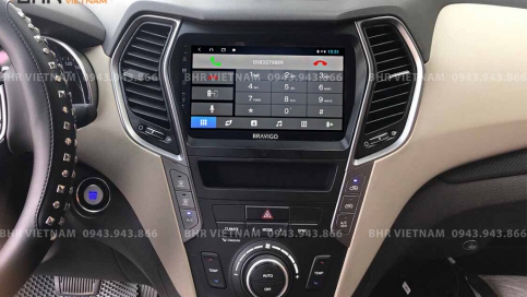 Màn hình DVD Android liền camera 360 xe Hyundai Santafe 2012 - 2018 | Bravigo Ultimate (4G+64G)  